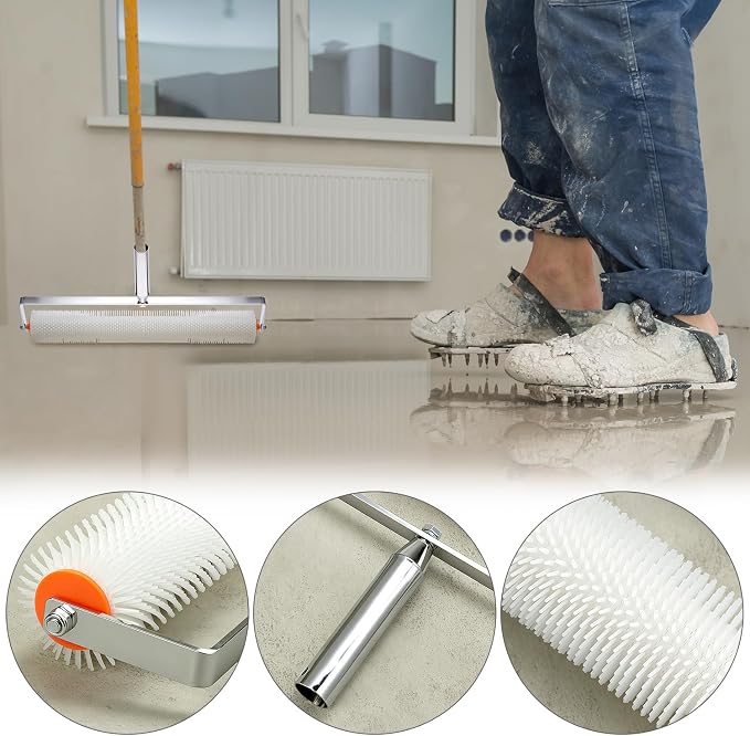 QWORK Self-Leveling Cement Tool Kit, Mortar & Floor Leveling - Image 2