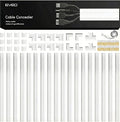 Cord Covers for Wires on Wall - 300in Cable Management Cable Hider - Cord by EVEO