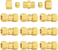 ChillWaves Brass Compression Tube Fitting, 5/16" OD x 5/16" OD Compression by VisittheCHILLWAVES