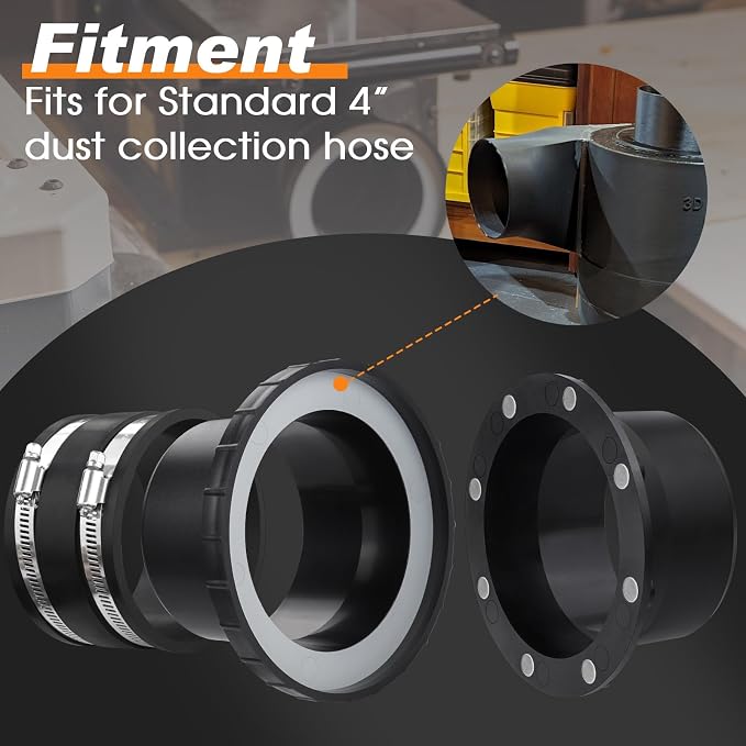 4" Magnetic Dust Collection Fittings - Image 6