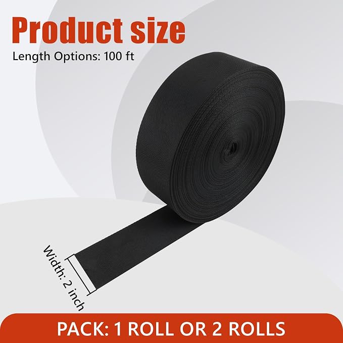 100Ft HVAC Duct Strap, Tight-Weave Nylon Duct Support Webbing, Heavy Duty Duct - Image 3