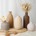 Modern Ceramic Vase Set of 5, Vases Home Decor Rustic Farmhouse Decorative | by CUCUMI