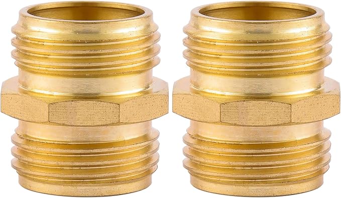 Garden Hose Connector, Male to Male Hose Adapter, 3/4" GHT Double Male | 2 Pack - Image 5
