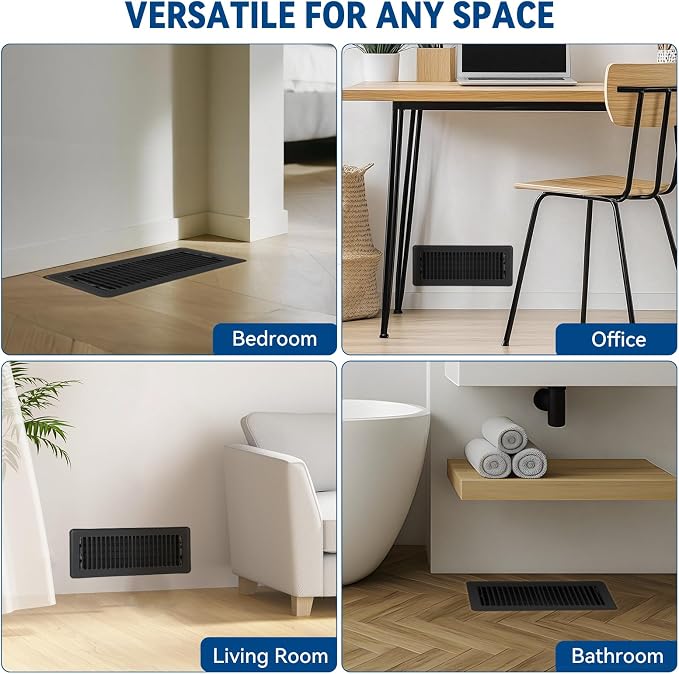 4" x 10" Floor Register Vent Covers 6-Pack - Image 8