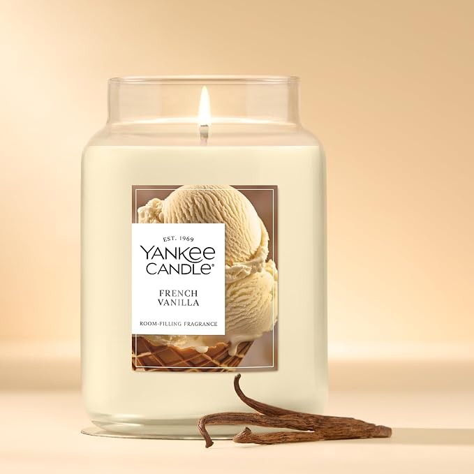 Yankee Candle French Vanilla Scented Candle, 22oz Large Jar - Image 4