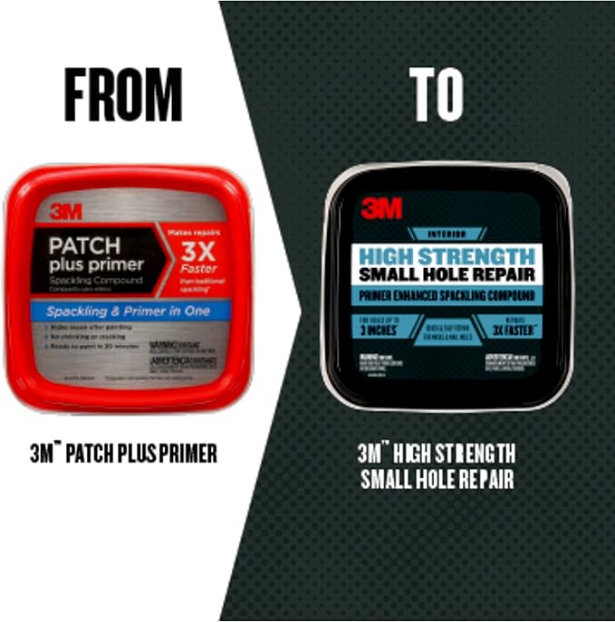 3M High Strength Spackling Compound, 32 oz, Small Hole Repair Primer Enhanced - Image 2
