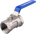 DERNORD Stainless Steel Ball Valve 1PC Type 1 Inch NPT Standard Port by DERNORD