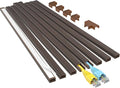 Yecaye Cord Hider, 113in One-Cord Cable Raceways, W0.59in H0.4in, Darkwood | TV by Yecaye