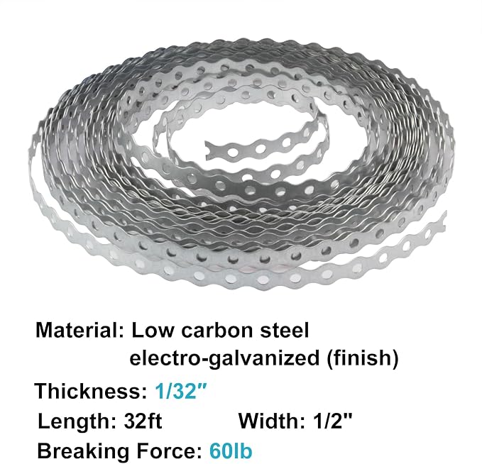 32 ft Perforated Metal Pipe Hanger Strap - Image 2