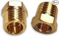 2 Pcs Brass Bushing 1/4" Male to 1/8" Female, 1/4 Brass Fitting to 1/8 NPT by Gadoutcover