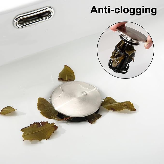 TIORIY Pop Up Bathroom Sink Drain - Image 4