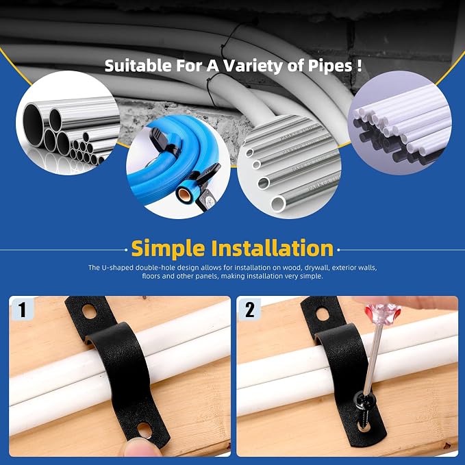 Glarks 10pcs 30mm Pipe Strap Clamp - Image 6