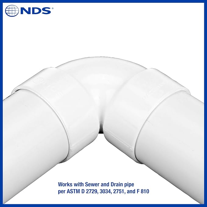 NDS 3P02 PVC 90-Degree Elbow, for Hub X Hub solvent-weld connections, for Use - Image 7