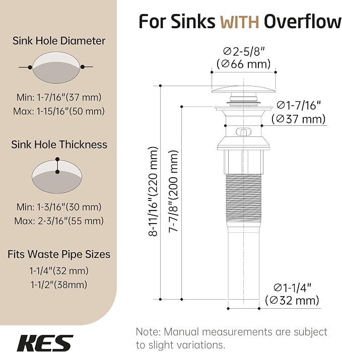 KES Bathroom Sink Drain Stopper - Image 6