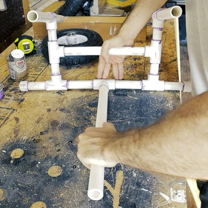3Pack 3 Way 2" PVC Tee Pipe Fittings Adapter Furniture Grade SCH40 2 Inch PVC - Image 6