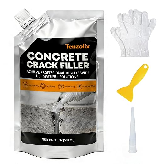 Concrete Crack Filler – Self-Leveling Cement Crack Repair Sealant, Waterproof & by Unknown