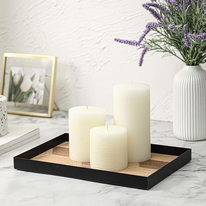 3x3 Inch White Pillar Candles - Image 2