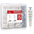 120Pcs #8 Self Drilling Drywall Anchors and Screws Kit | #8 x 1-1/4" Superb by CrimsonMark