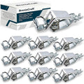 Heavy-Duty 25A Heavy Duty Alligator Clips 10 Pack | BU-24APN Battery Test Clamps by BrenixCraft