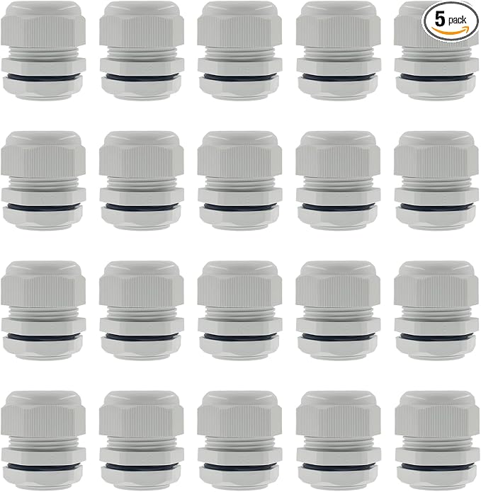 2 Inch NPT Strain Relief Nylon Cord Grip, SAFYY 20 PCS Waterproof Cable Glands by SAFYY
