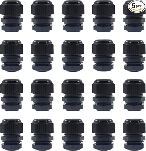 1 Inch NPT Strain Relief Nylon Cord Grip, SAFYY 20 PCS Waterproof Cable Glands by SAFYY