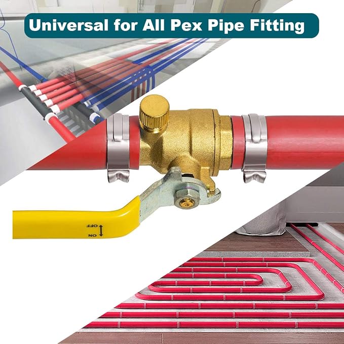 LOKMAN 50 Pack 3/4 Inch PEX Cinch Clamps, Stainless Steel Cinch Crimp Rings - Image 5