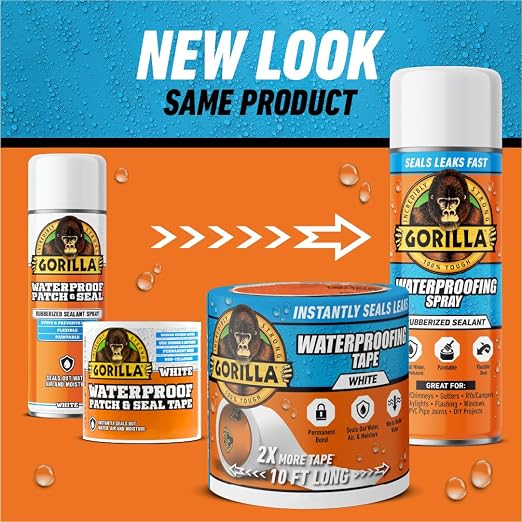 Gorilla Waterproofing Spray White, Flexible Rubberized Sealant Coating - Image 10