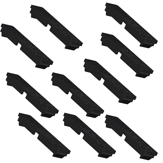 10 Pack Breaker Filler Plate 1/2 Inch Wide Black Electric Panel Cover Circuit by Littversions