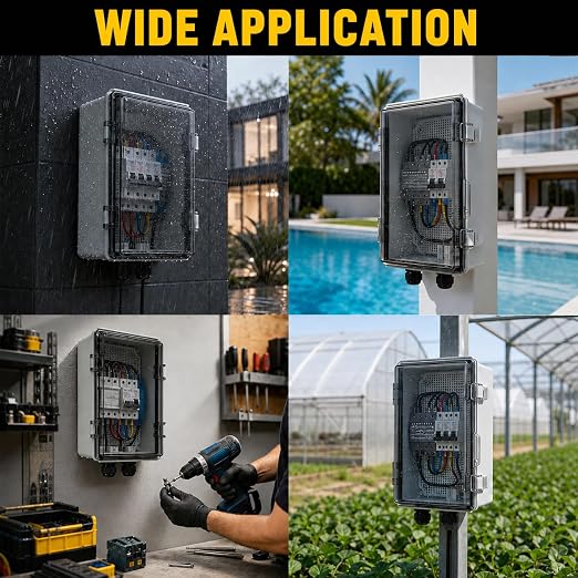 IP67 Outdoor Electrical Junction Box Waterproof 5.9"x5.9"x3.5" | Weatherproof - Image 6
