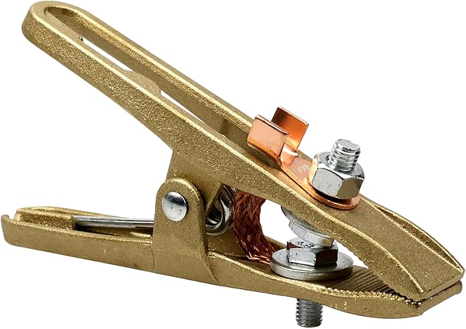 400-Amp Welding Ground Clamp, Brass A-shape Earth Clamp by Unknown