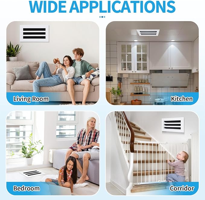 12x6 Modern AC Vent Cover, Decorative Air Vent Register Grille - Image 6