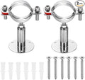 HARFINGTON 2 Set Wall Mount Ceiling Mount Pipe Supports 304 Stainless Steel by HARFINGTON