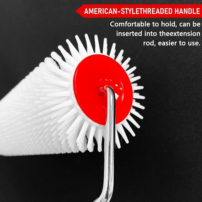 9 Inch Screed Spiked Roller, Thread in Handle | Latex Floor Self Leveling - Image 5
