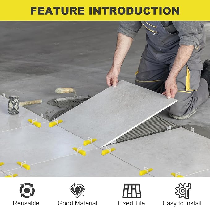 DGSL 400PCS Tile Leveling System Tile Wedges - Image 4