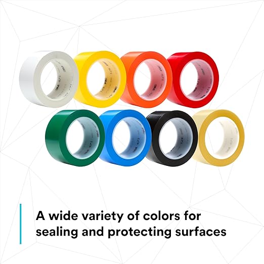 3M Vinyl Tape 471, 1/2 in x 36 yd, 5.2 mil, 1 Roll - Image 7