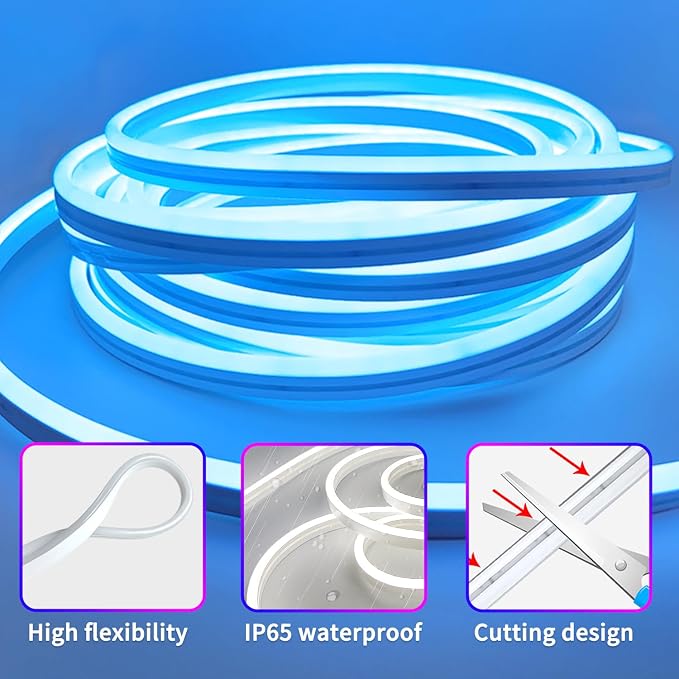 segrass 50ft RGB LED neon Rope Lights LED neon Lights - Image 6