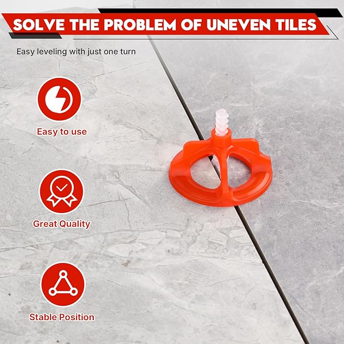 Tile Leveling System 1/16", Effortless DIY Install, Precision Gap Control - Image 6