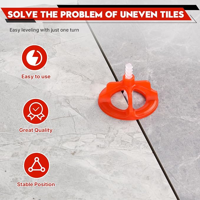 Tile Leveling System 1/8", Effortless DIY Install, Precision Gap Control - Image 5