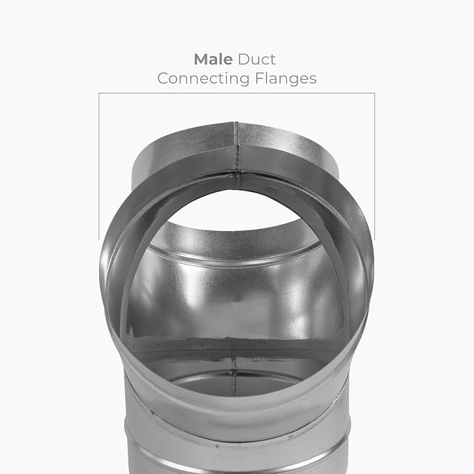 45° Degree Ø8 x 8 x 8 Inch Y Shape Duct Splitter - Image 5