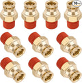 DOT Approved Male Straight Brass Union 3/8" Tube x 1/4" NPT, Quick Connect Union by BOERAY