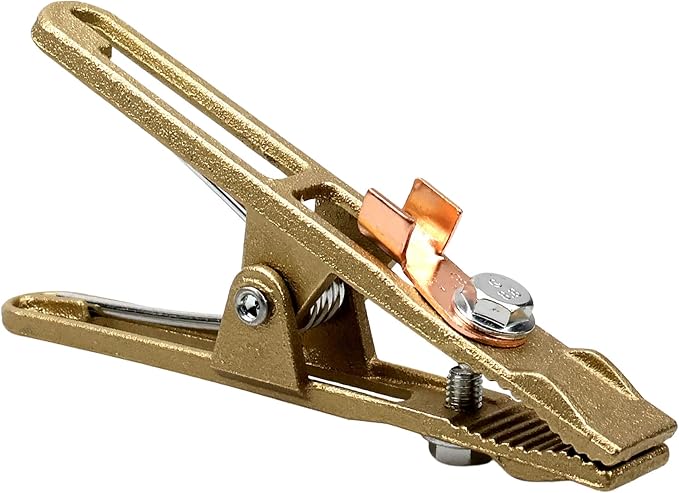 260-Amp Welding Ground Clamp, Brass A-shape Earth Clamp - Image 2