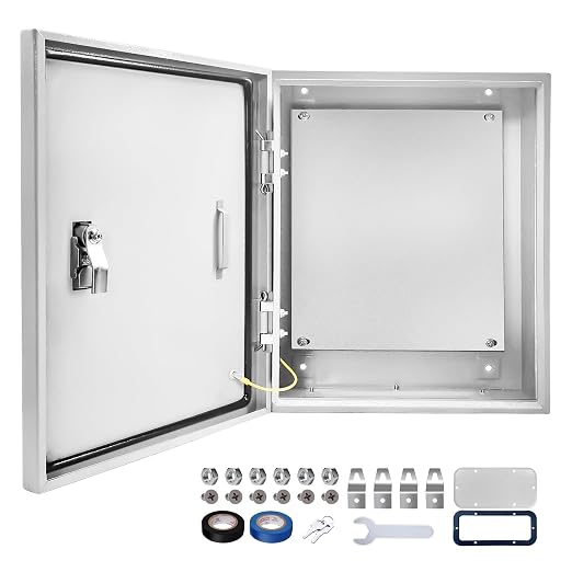 Electrical Junction Box 20x16x10, NEMA 4X IP66 Steel Enclosure Box | 1.5mm steel by CXCESNS