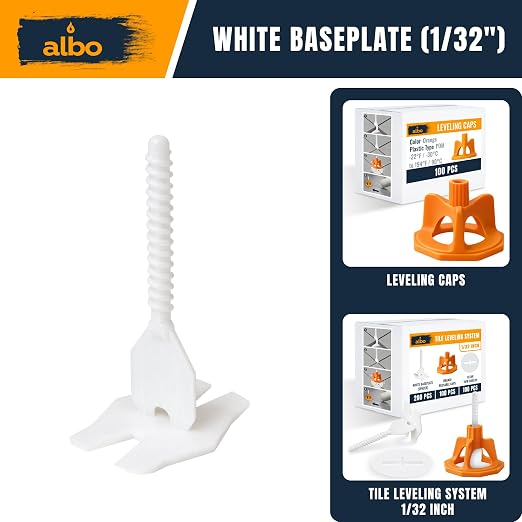 ALBO Tile Leveling System Base Plates 1/32" - Image 6