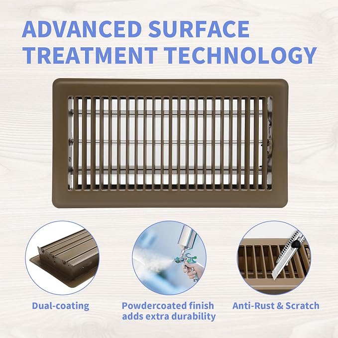 Howeall 6x12 Inch Floor Register - Image 3