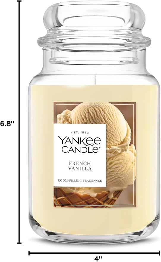 Yankee Candle French Vanilla Scented Candle, 22oz Large Jar - Image 9