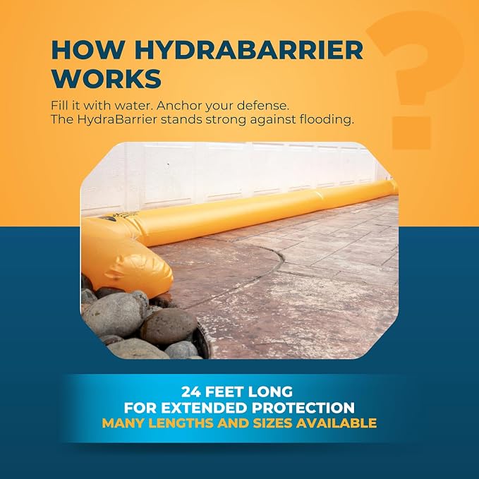 The Original HydraBarrier Ultra Flood Barrier –24 ft Long x 6 in High – Light - Image 3