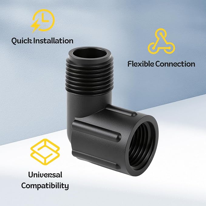 10 Pieces Drip Irrigation Adapter Fittings, 1/2 Inch Female Pipe Thread x 1/2 - Image 6