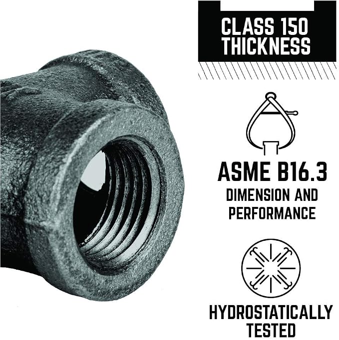PIPE DECOR Tee Fitting, 3/4 Inch, DIY Furniture, and Standard 3/4 Inch Plumbing - Image 4