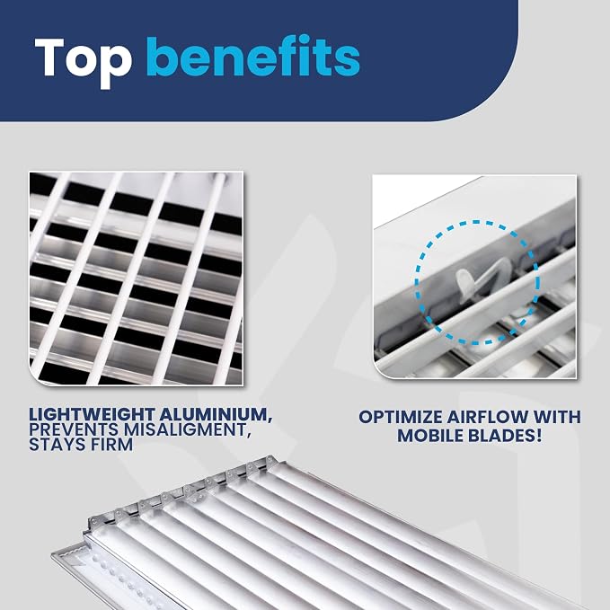 12" x 6" Duct Hole Adjustable Vent Cover - Image 9