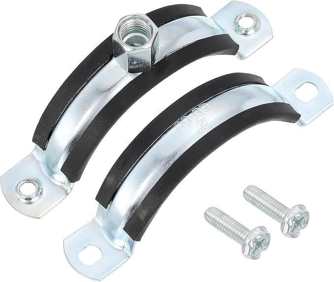 uxcell 20 Pcs Adjustable Pipe Bracket Clamp, 2-1/2" Wall Ceiling Mount Split - Image 3